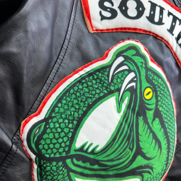 South Side Serpents Women's Outer Edge Small Black Moto Jacket - Picture 7 of 8